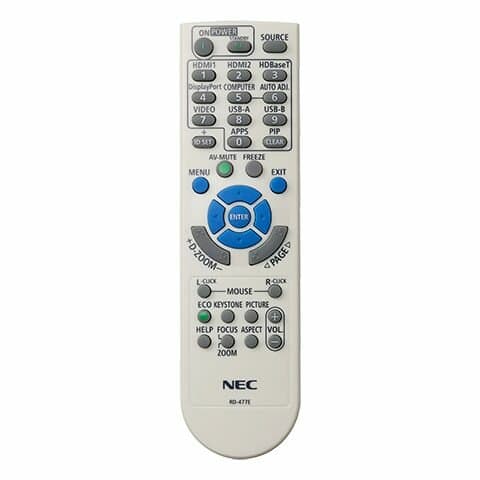 SHARP RMT-PJ39, NEC Projector Remote Control, Press Buttons, Gray