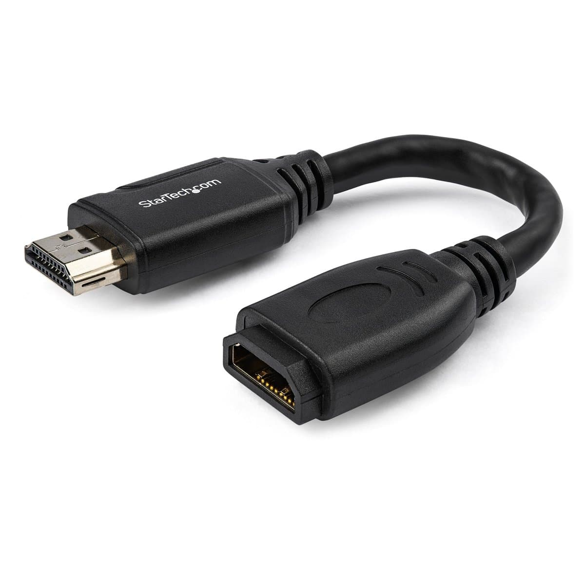 StarTech HDMI Port Saver, Extension Cable, 4K 60Hz, 6 in