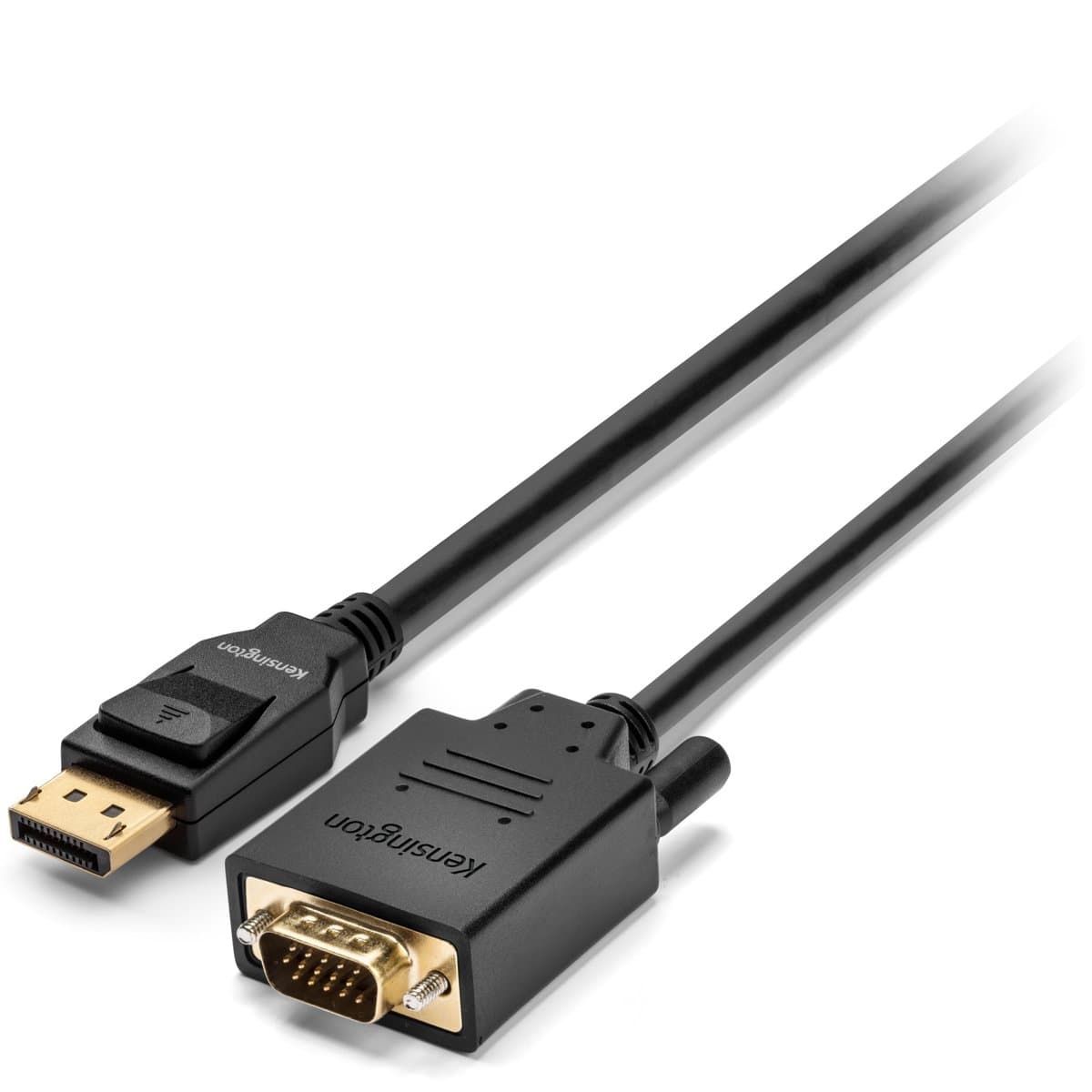 Kensington DisplayPort 1.2 to VGA Cable, 6ft, 1920×1200@60Hz, Gold-Plated