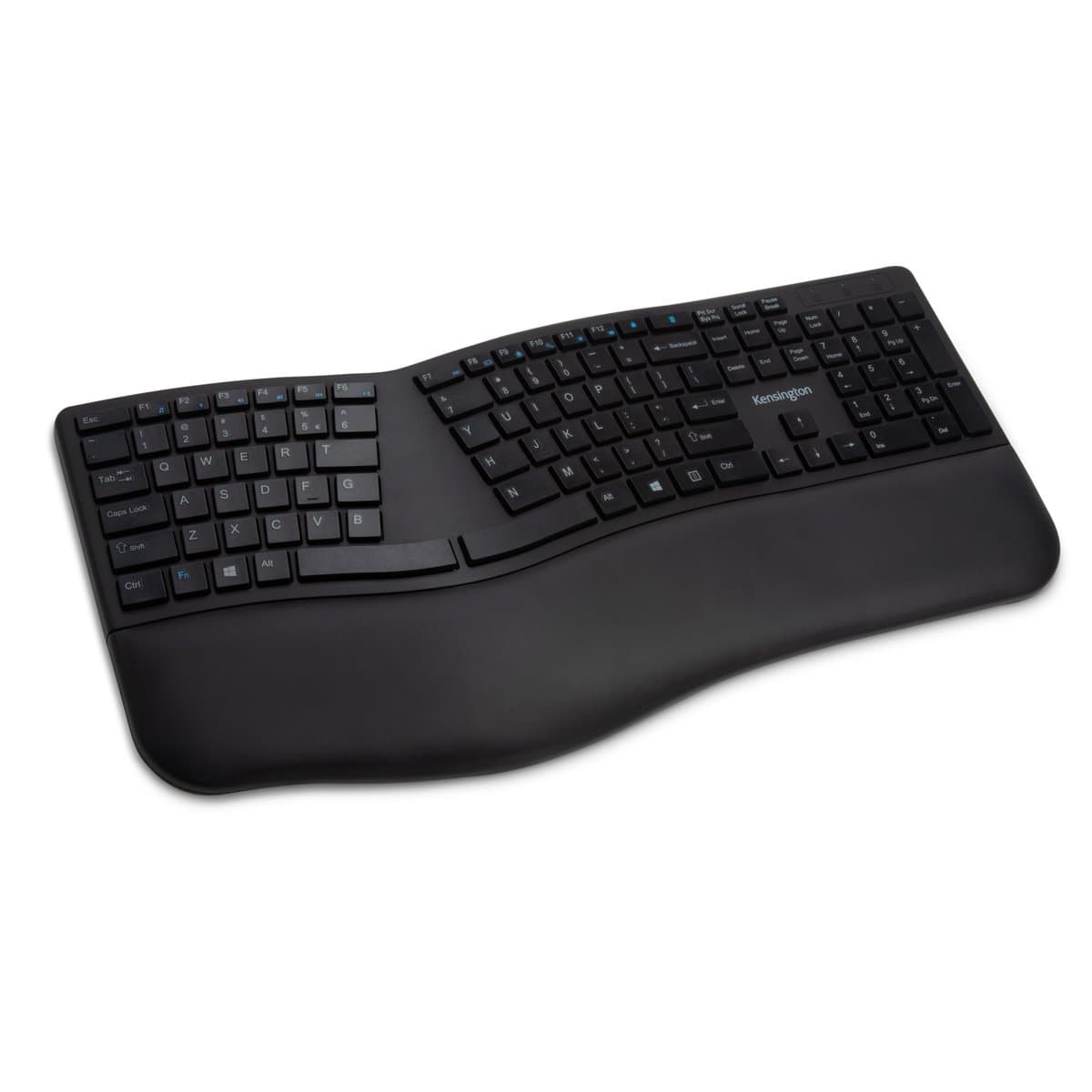 Kensington K75401WW Pro Fit Ergo Wireless Keyboard, Dual Wireless, Spill-Proof, Ergonomic