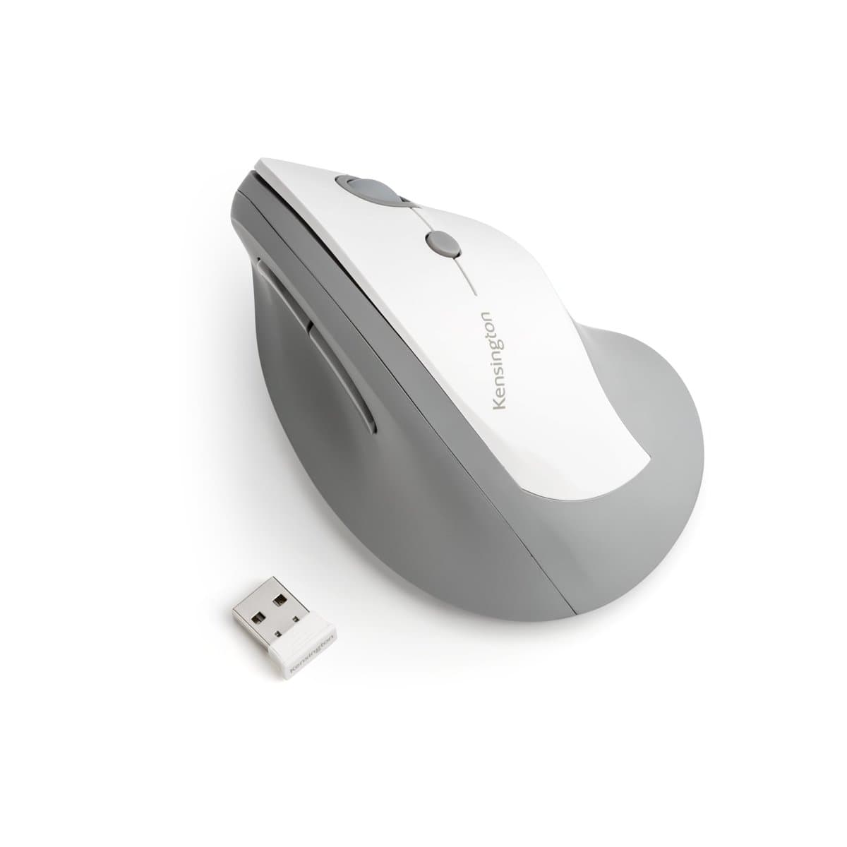 Kensington Pro Fit Ergo Vertical Mouse, Right-Hand, 1600 DPI, RF Wireless