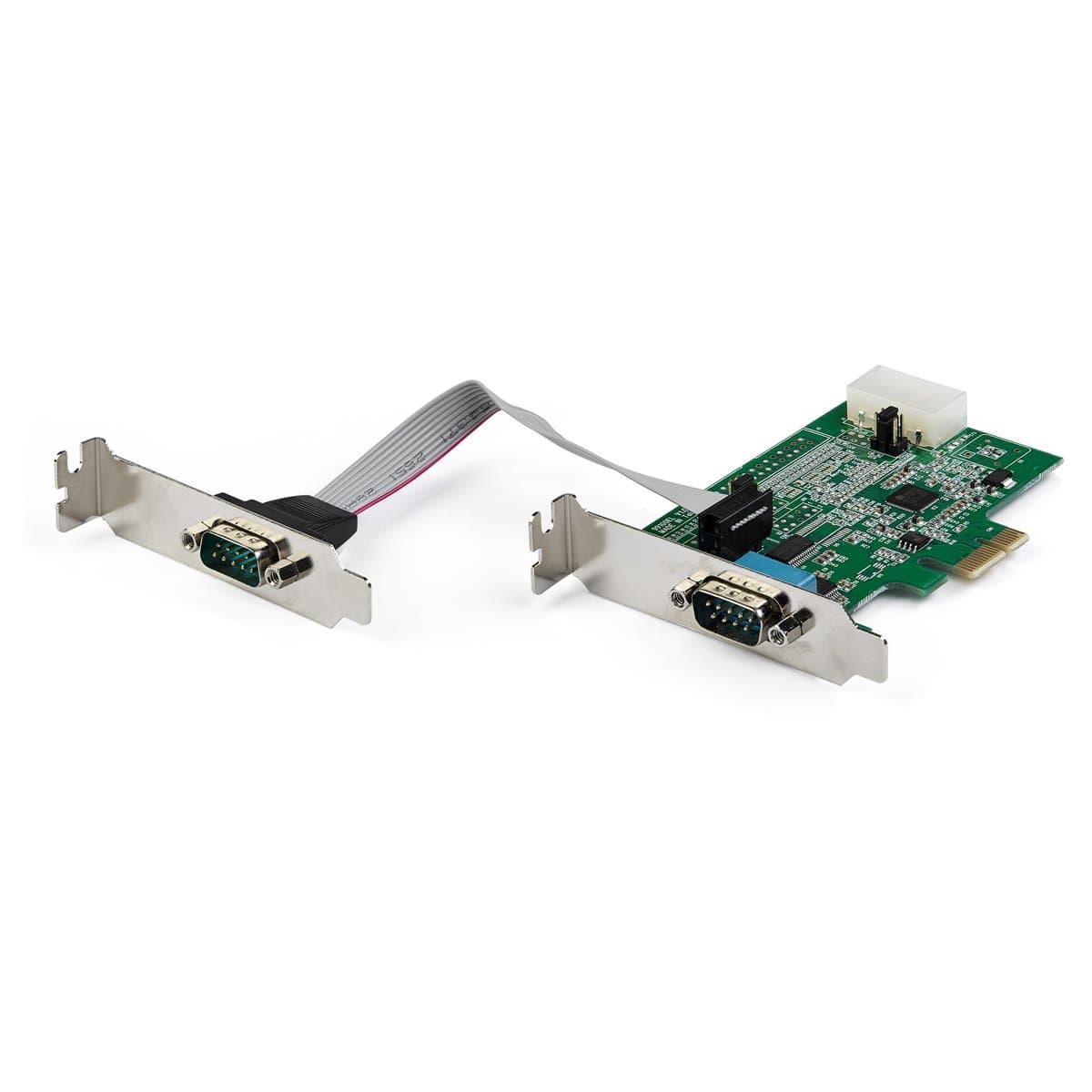 StarTech 2-Port PCI Express RS232 Serial Adapter, PCIe 1.1, 921.6 Kbit/s, 16950 UART