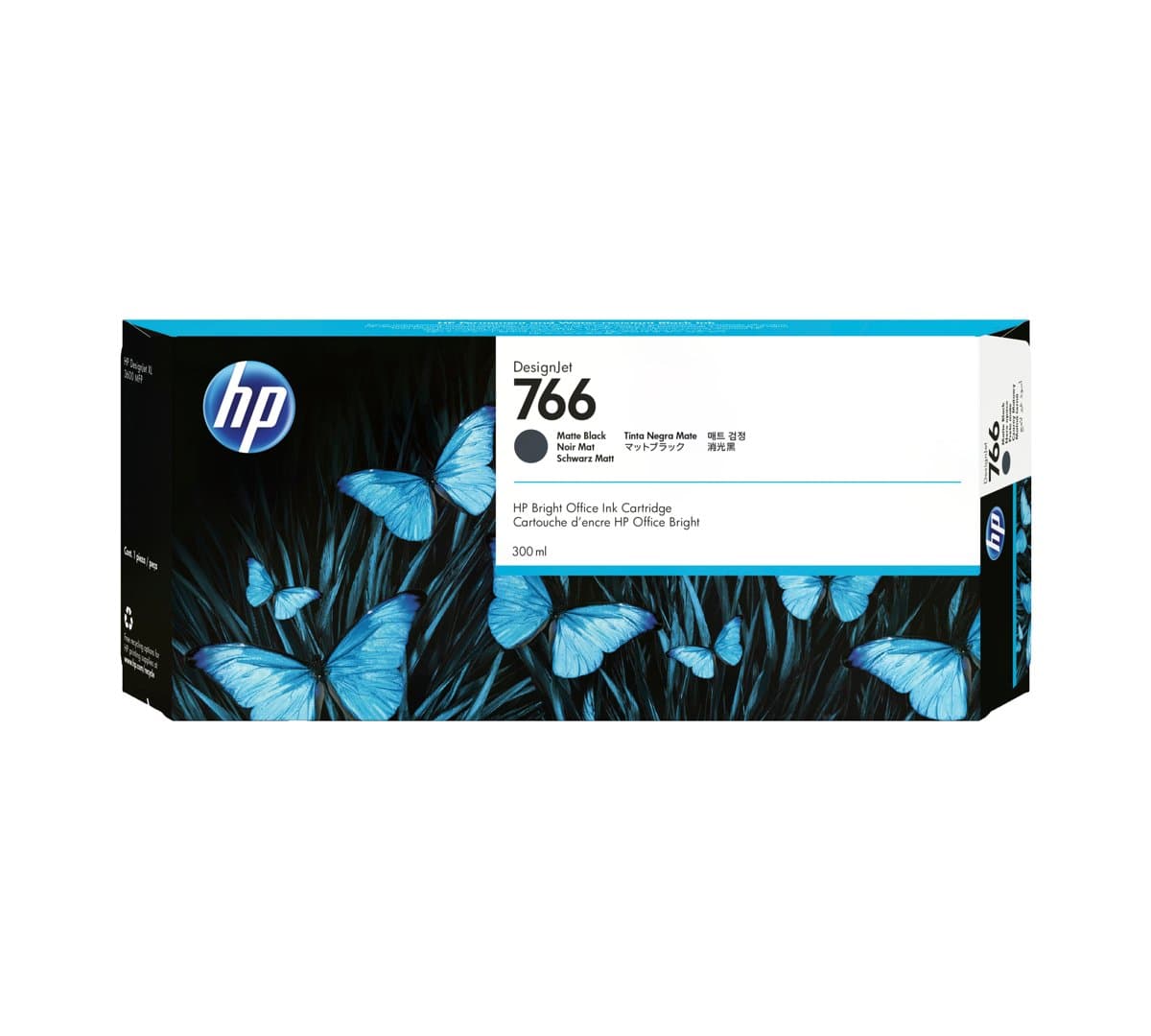 HP 766 300ML Matte Black Ink Cartridge