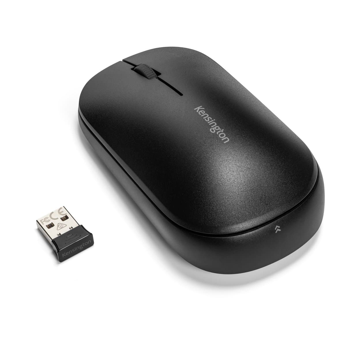 Kensington SureTrack Dual Wireless Mouse, RF + Bluetooth, 3-Button, Ambidextrous, Precision Tracking