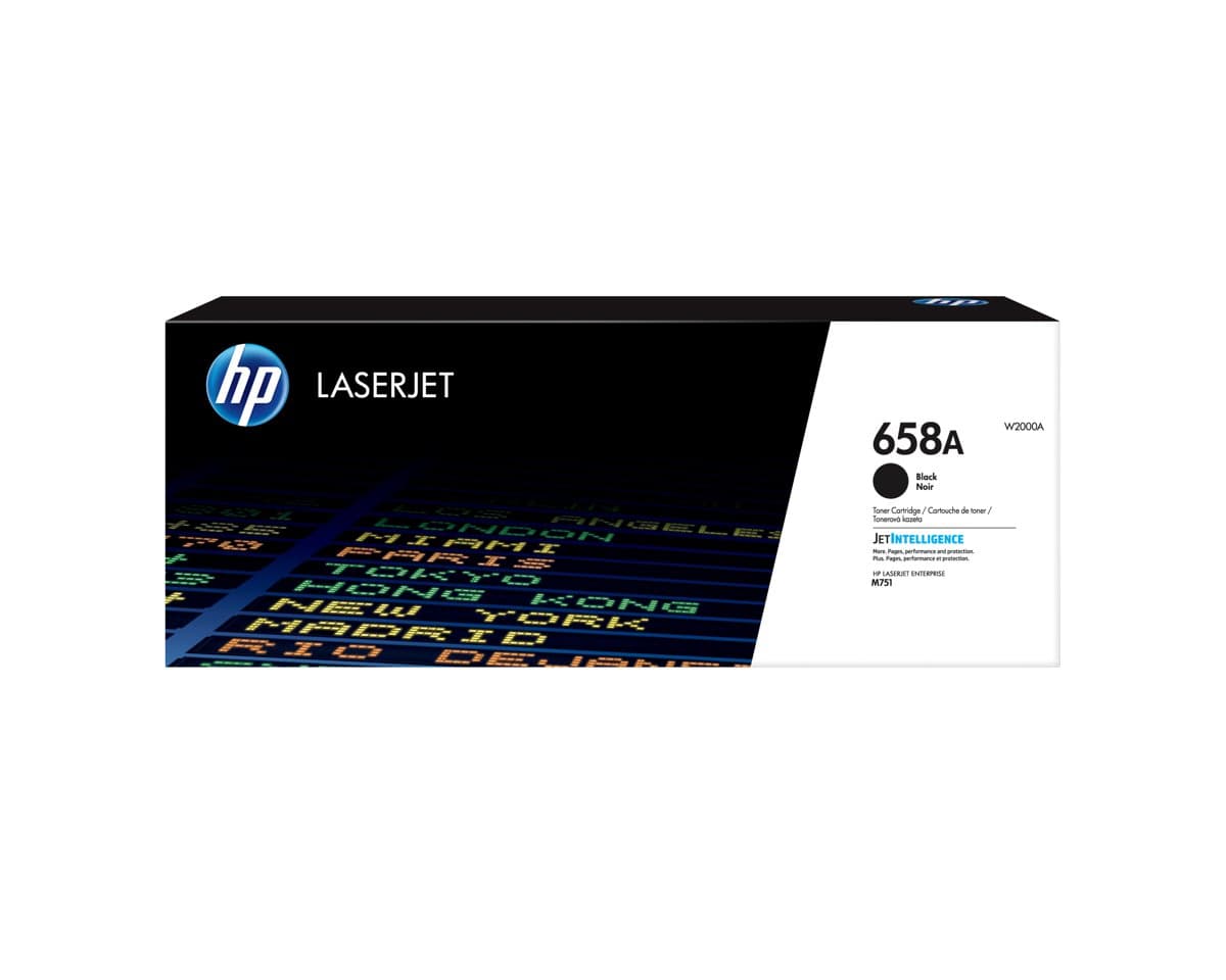 HP 658A Black Original LaserJet Toner Cartridge, 7000-Page Yield