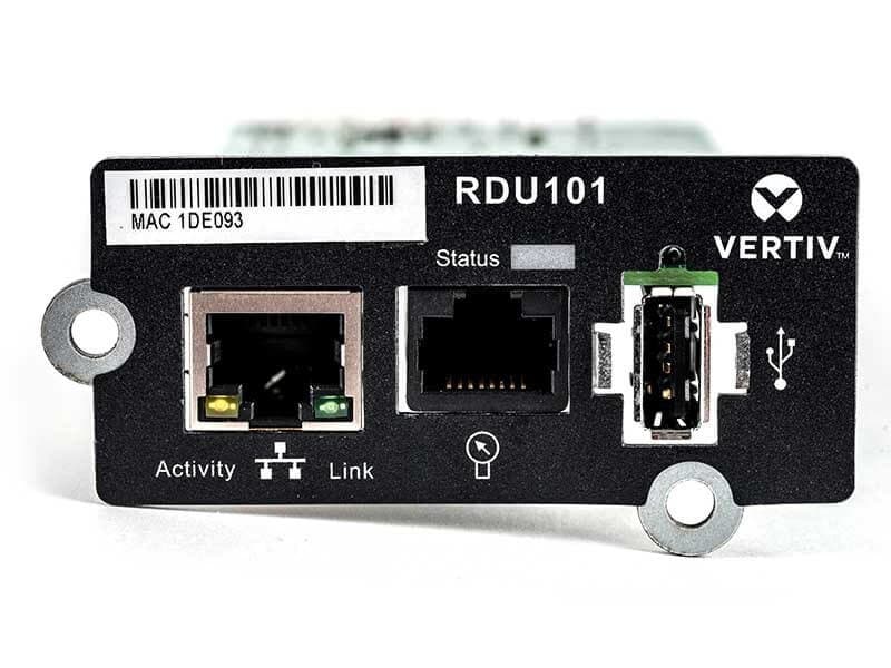 Vertiv IntelliSlot RDU101, Communications Card, Ethernet, 100 Mbps