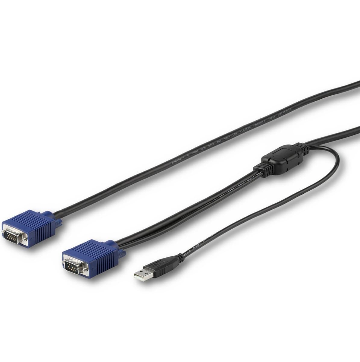 StarTech 10ft Rackmount KVM Console Cable, VGA Display, USB, 3m