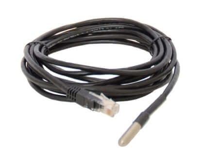 Vertiv SRT-100 Remote Temperature Sensor, -55–125°C, ±0.5°C, 100ft Cable