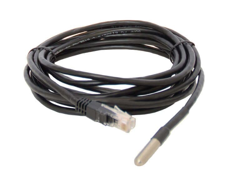 Vertiv SRT-12 Remote Temperature Sensor, 12ft Cable, -55–125°C, RJ-12, 0.5°C Accuracy