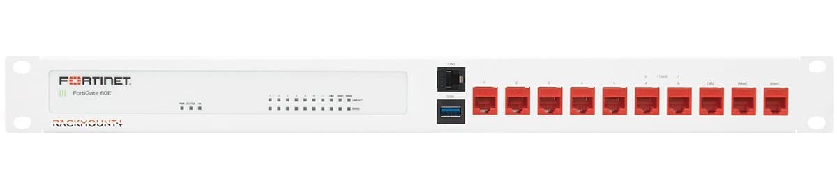 Rackmount RM-FR-T10, Mounting Bracket, FortiGate 60E/61E, 19-inch Rack