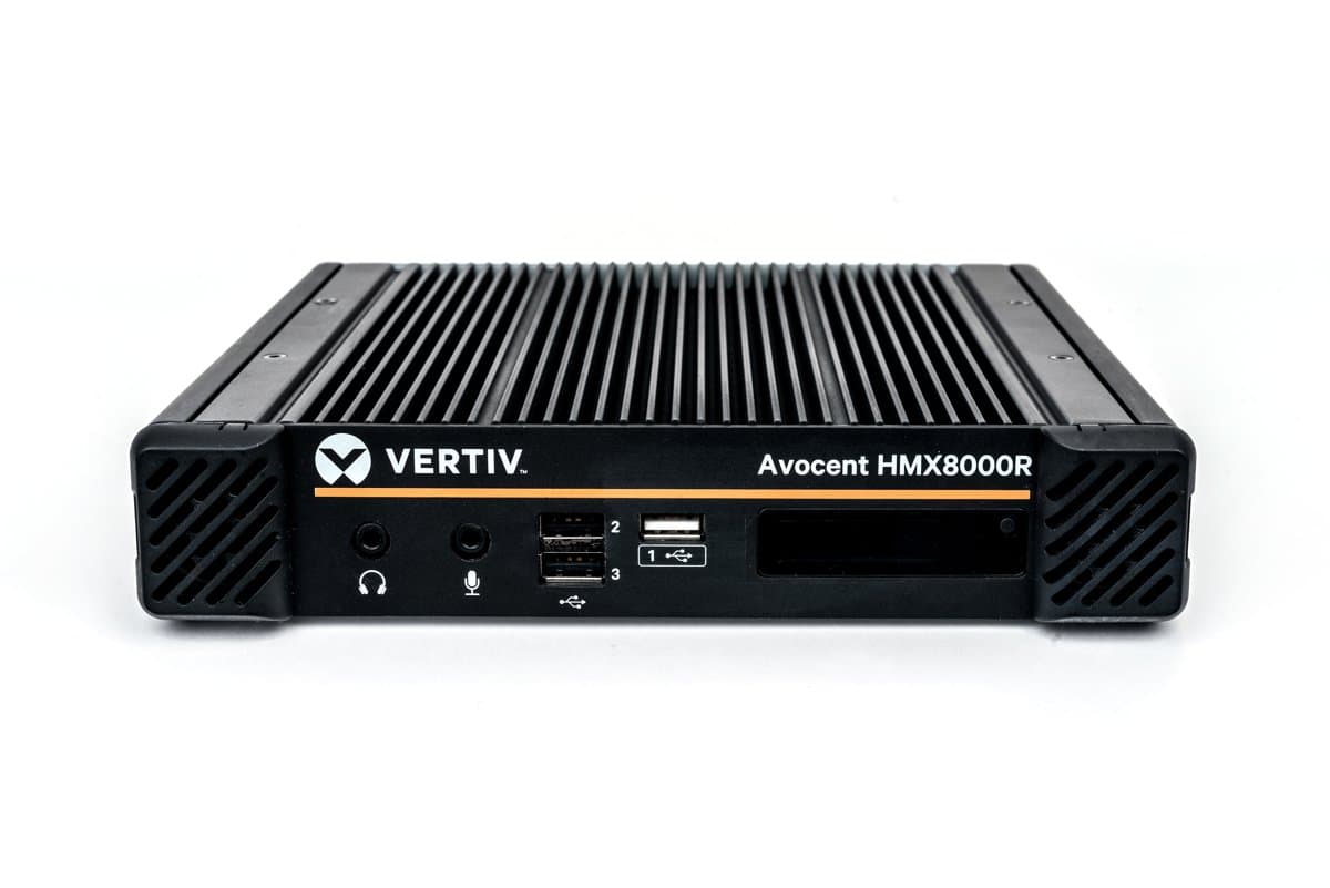 Vertiv Avocent HMX8000 Receiver, 4K 60Hz, Fiber, USB 2.0, Audio