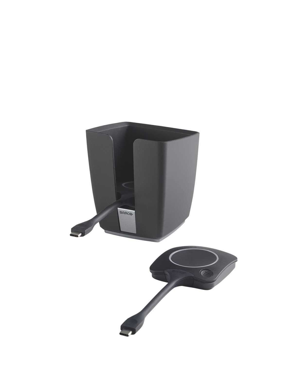 Barco ClickShare Tray with 2 Conferencing Buttons, Wireless, Black