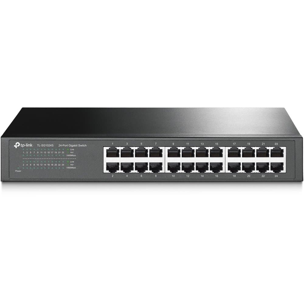 TP-Link TL-SG1024S, 24-Port Gigabit Switch, 48 Gbit/s Switching, Unmanaged