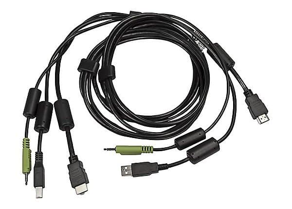 Vertiv CBL0162 Multifunction Cable, 1.8 m, HDMI/DVI-I, USB A/B, 3.5mm