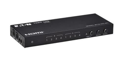 Eaton 4×2 HDMI Matrix Switch/Splitter, 4K, 60 Hz, HDR, Scaling