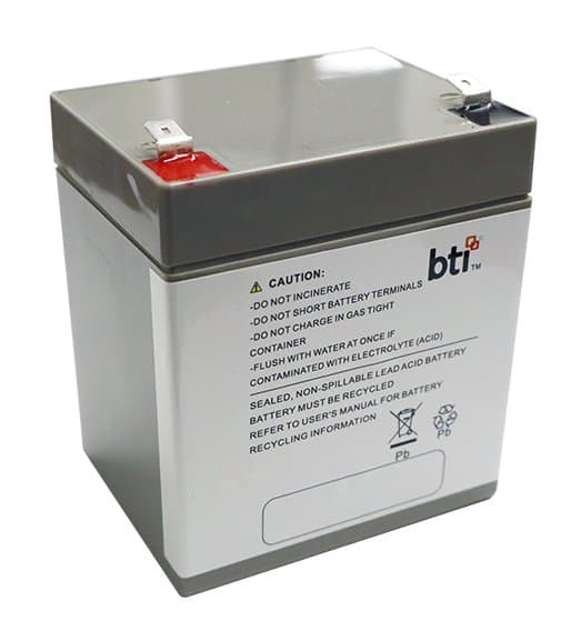 Battery Technology UB1250-F2-BTI, 12V Lead Acid UPS Battery, 5 Ah, 1 Cell