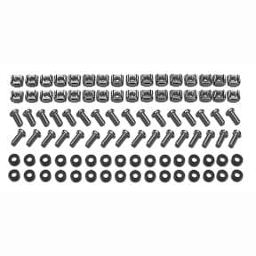 APC M6 Hardware Kit, 32 Cage Nut Sets, Washers, Phillips/Slot Screws, Square Hole