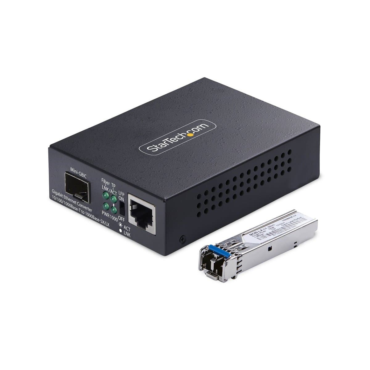 StarTech Gigabit Media Converter, Single-Mode LC Fiber, 20km, 1310nm