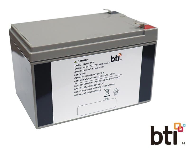 Battery Technology UB12120-F2-BTI Lead-Acid Battery, 12V, 12Ah, T2/F2