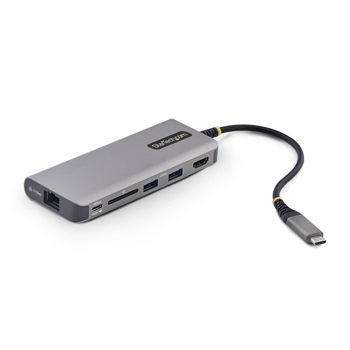 StarTech USB-C to HDMI Multiport Hub, 140W PD, 4K 60Hz, 10Gbps