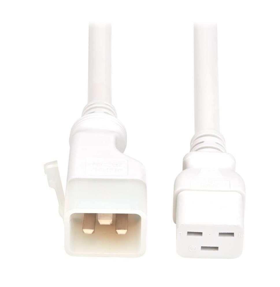 Eaton PDU Power Cord C19 P-Lock Lite C20 20A 250V 12AWG 4ft White 6-Pack
