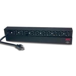 APC Rack PDU Basic 1U, 120V 20A, 10× NEMA 5-20R Outlets, 3.66m Cable