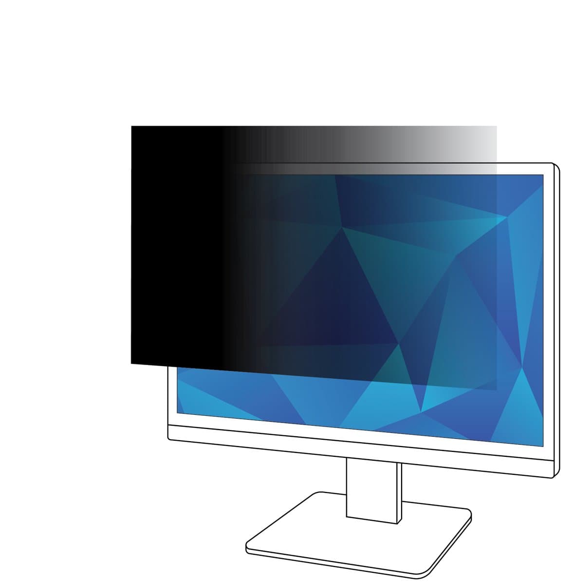 3M Privacy Filter 19.5in, 16:10, Frameless, Glossy/Matt, Scratch-Resistant