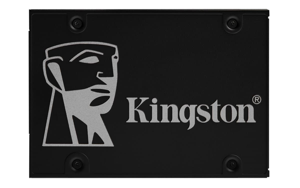 Kingston KC600, 2.5 in SATA SSD, 512 GB, 550 MB/s read, AES-256