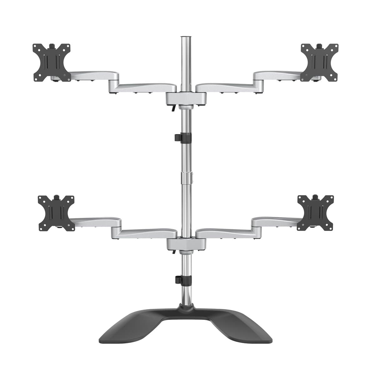 StarTech Quad Monitor Stand, Up to 32", Height Adjustable, VESA 75–100mm, 8kg