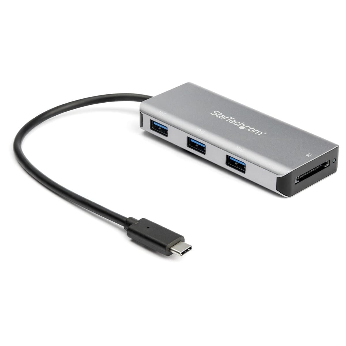 StarTech USB-C Hub, 3 Port 10 Gbps, SD Card Reader, Portable