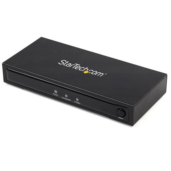 StarTech S-Video/Composite to HDMI Converter with Audio, 720p, Active, NTSC/PAL