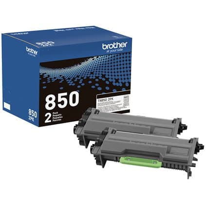 Brother TN-8502PK 2-Pack Black Toner Cartridge, 8000 Page Yield