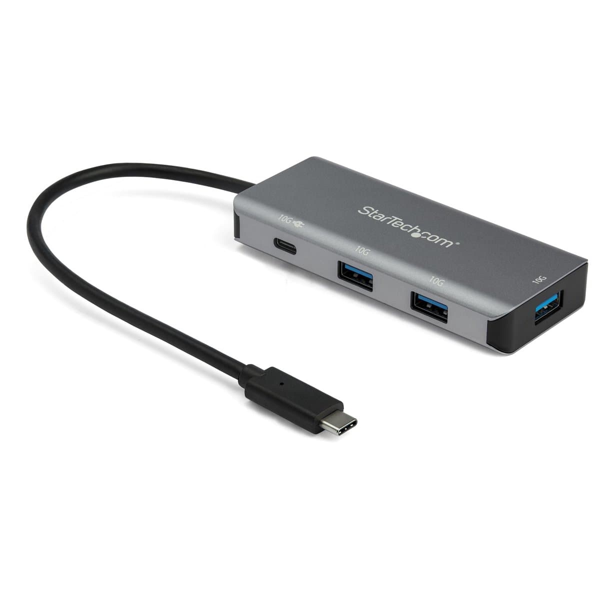 StarTech 4-Port USB-C Hub, 10Gbps, 100W Power Delivery, USB 3.2 Gen 2