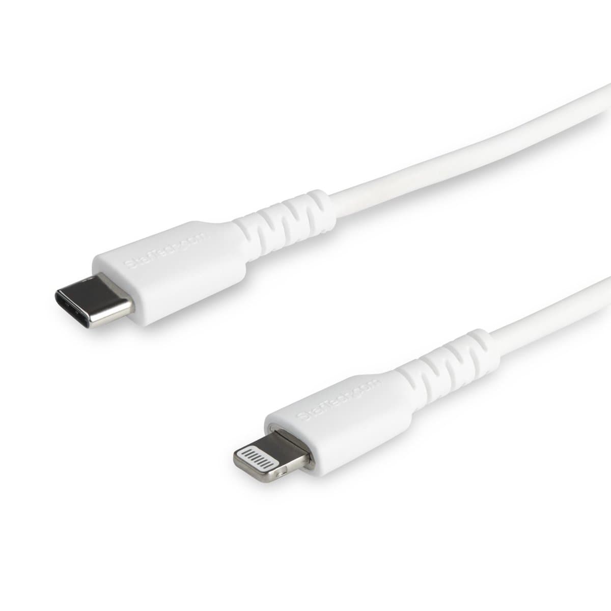 StarTech 3ft USB-C to Lightning Cable, 1m, Aramid Fiber, MFi Certified, White