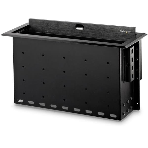 StarTech Dual-Module Conference Table Connectivity Box, Aluminum, Black, Modular, 318×165×110mm