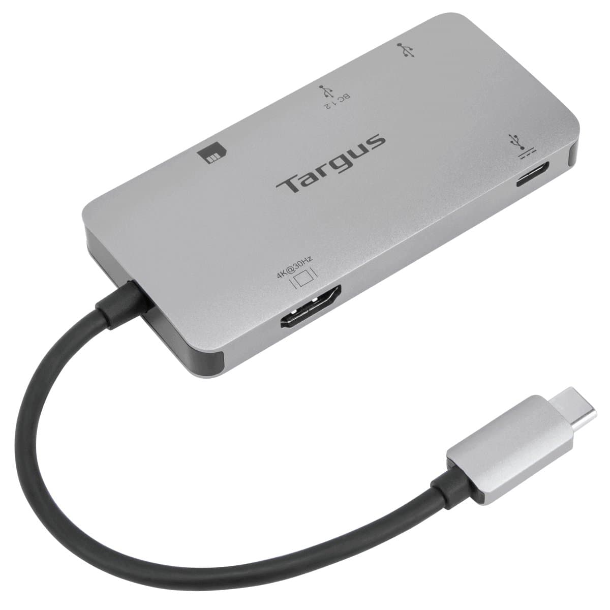 Targus ACA953USZ USB-C Multiport Hub, HDMI, 100W PD, Card Reader, 5Gbps