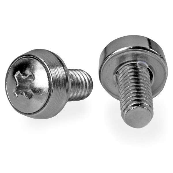StarTech 7FY698, 12-24 Server Rack Screws, 50-Pack, Steel