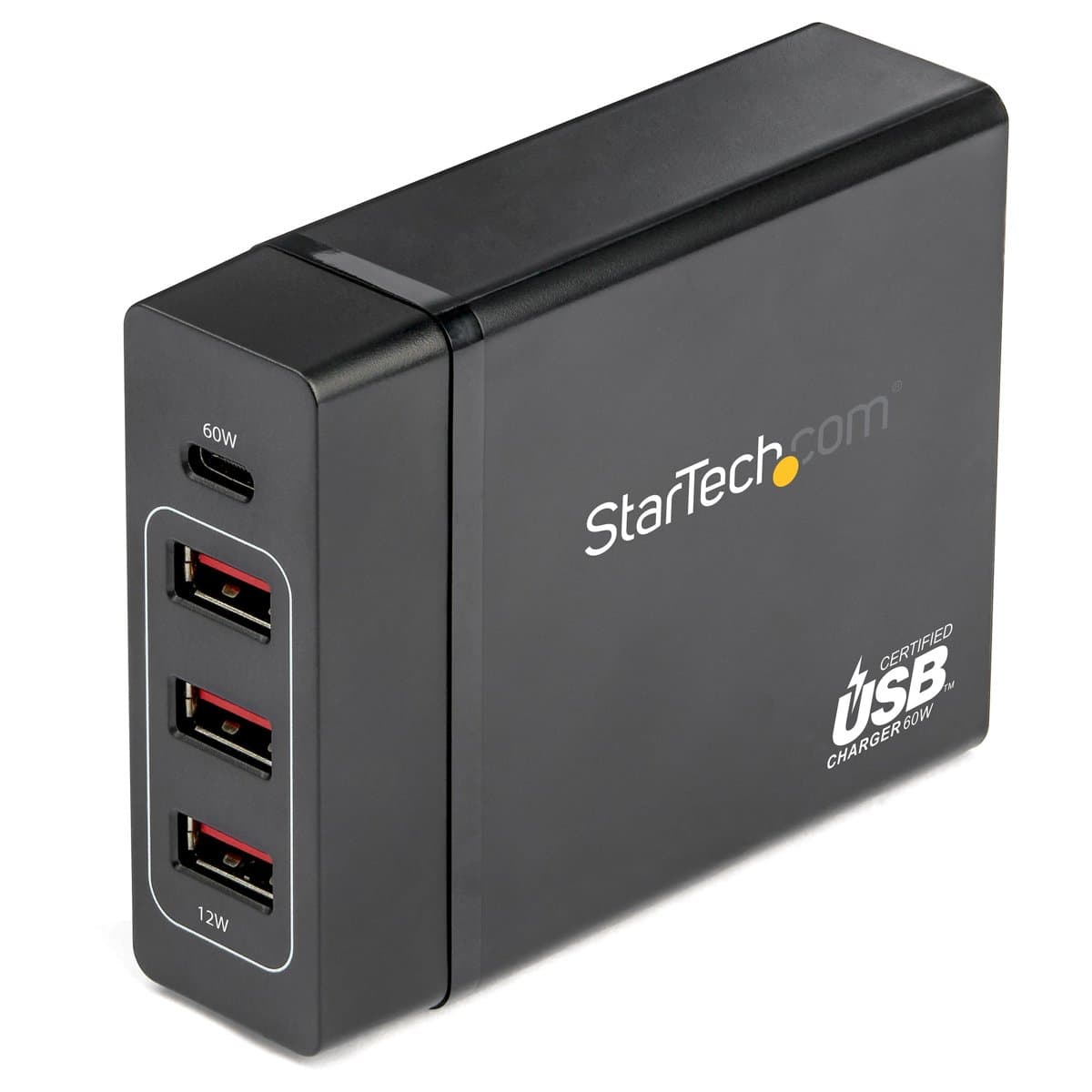 StarTech USB-C Charging Station, 72W Output, 60W PD, 1 USB-C + 3 USB-A