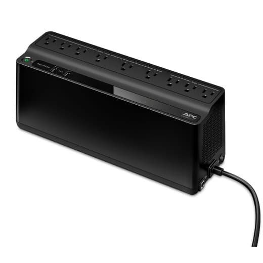 APC Back-UPS 850VA, 450W, 9 Outlets, NEMA 5-15R, USB Charging