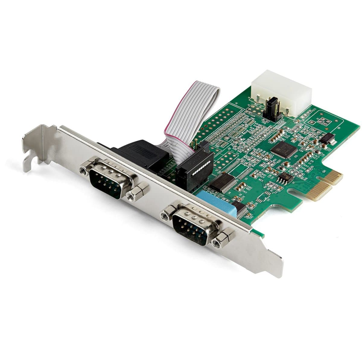StarTech 2-Port PCIe RS232 Serial Adapter, DB9, 921.6 Kbps