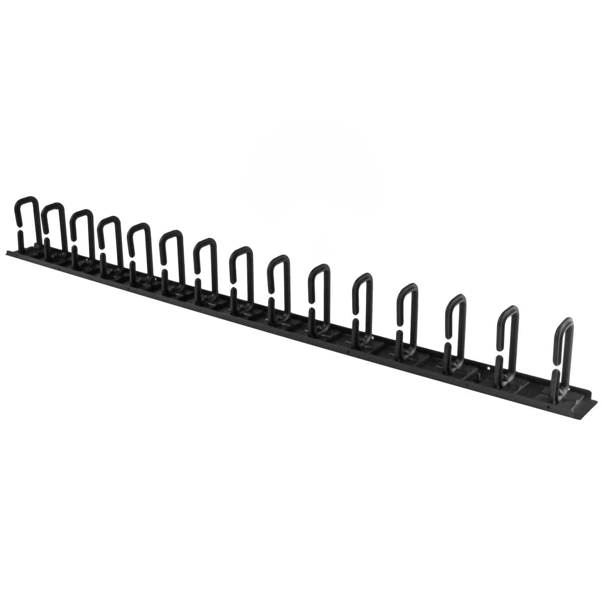 StarTech Vertical Cable Organizer with D-Ring Hooks, 0U 2.8ft, Steel, Black