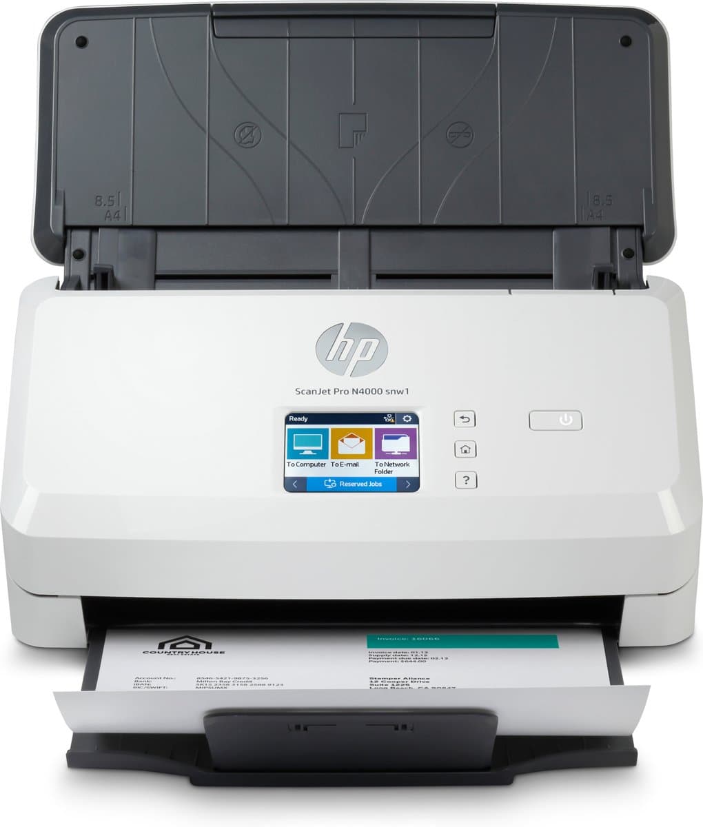 HP ScanJet Pro N4000 snw1, Sheet-Fed Scanner, 600 DPI, 50-Page ADF, 40 ppm