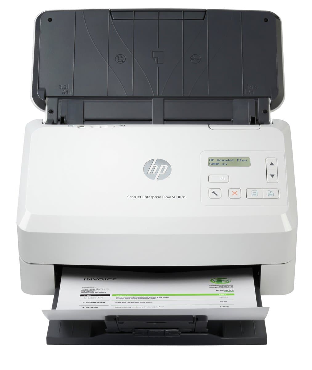 HP ScanJet Enterprise Flow 5000 s5, 600 DPI, 65 ppm, 80-sheet ADF
