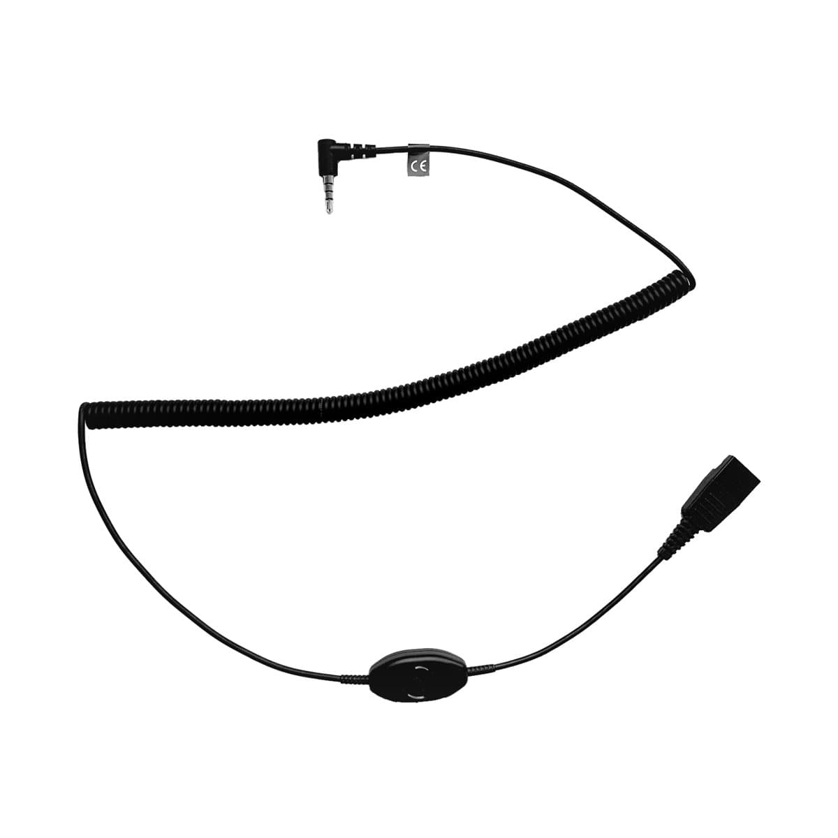 Jabra QD to 3.5mm TRRS Cable, Black, PC Compatible, Push-to-Talk