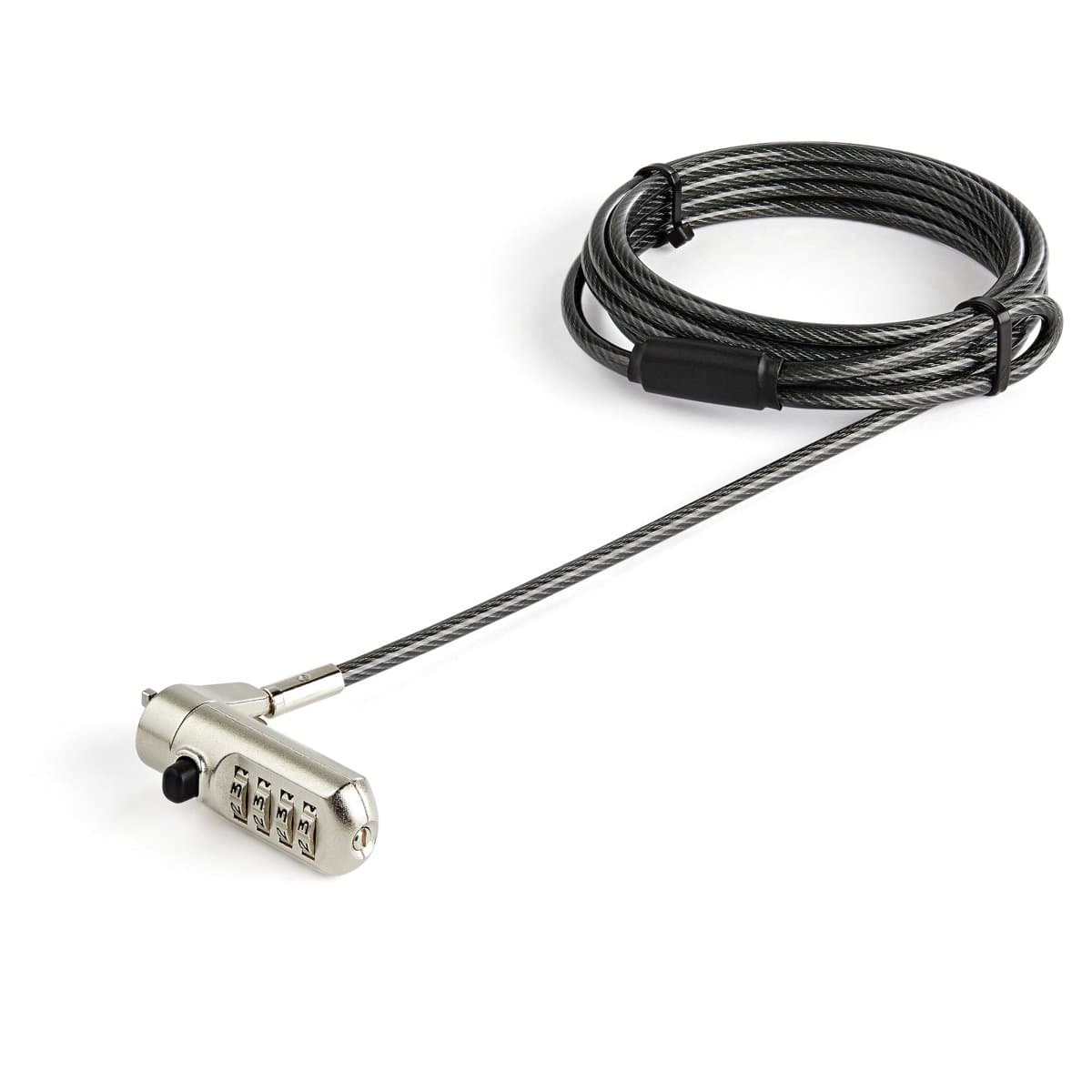 StarTech 7TR225, Laptop Cable Lock, 6.5 ft, Nano Slot, 4-Digit