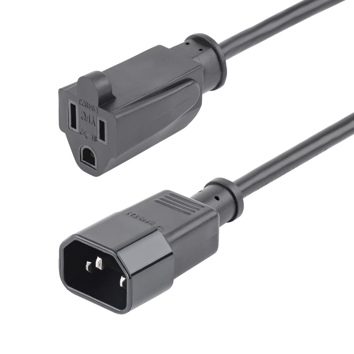 StarTech Power Extension Cord, C14 to NEMA 5-15R, 125V, 10A