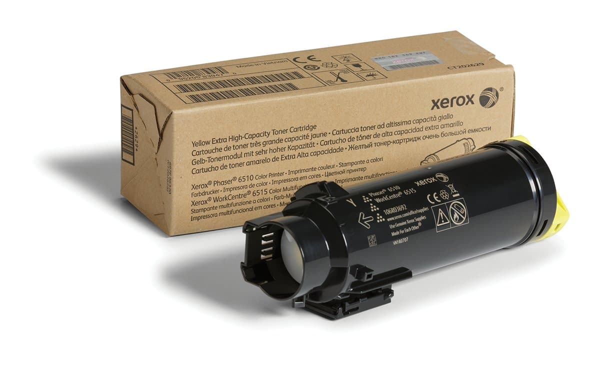 Xerox 106R03692, Yellow Toner, Extra High Capacity, Phaser 6510/WC 6515 Compatible, 4300 Pages
