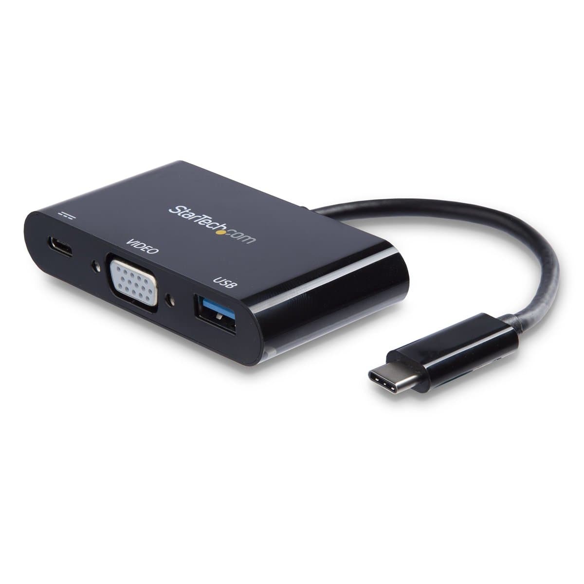 StarTech USB-C VGA Adapter, USB Multiport, 60W PD, 5 Gbit/s