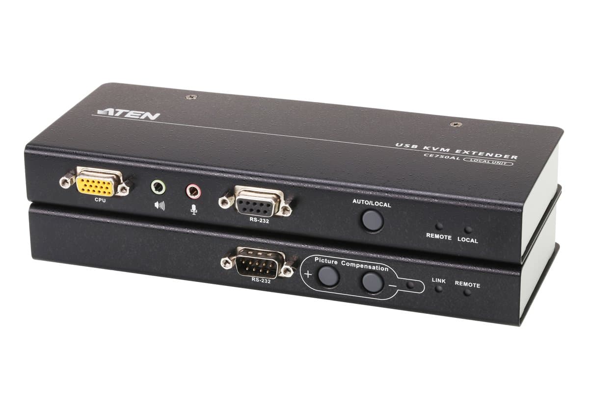 ATEN USB VGA KVM Extender, Cat5, 200m Range, Audio, RS-232