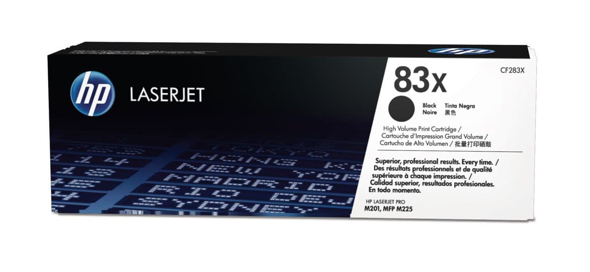 HP 83X LaserJet Toner Cartridge, Black, High Yield, 2200 Pages